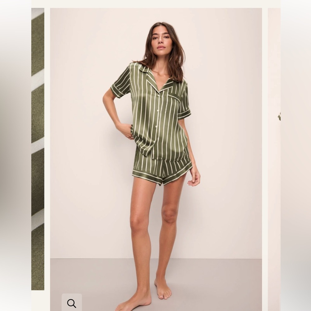 Eberjey Inez Washable Silk Printed Short PJ Set XS